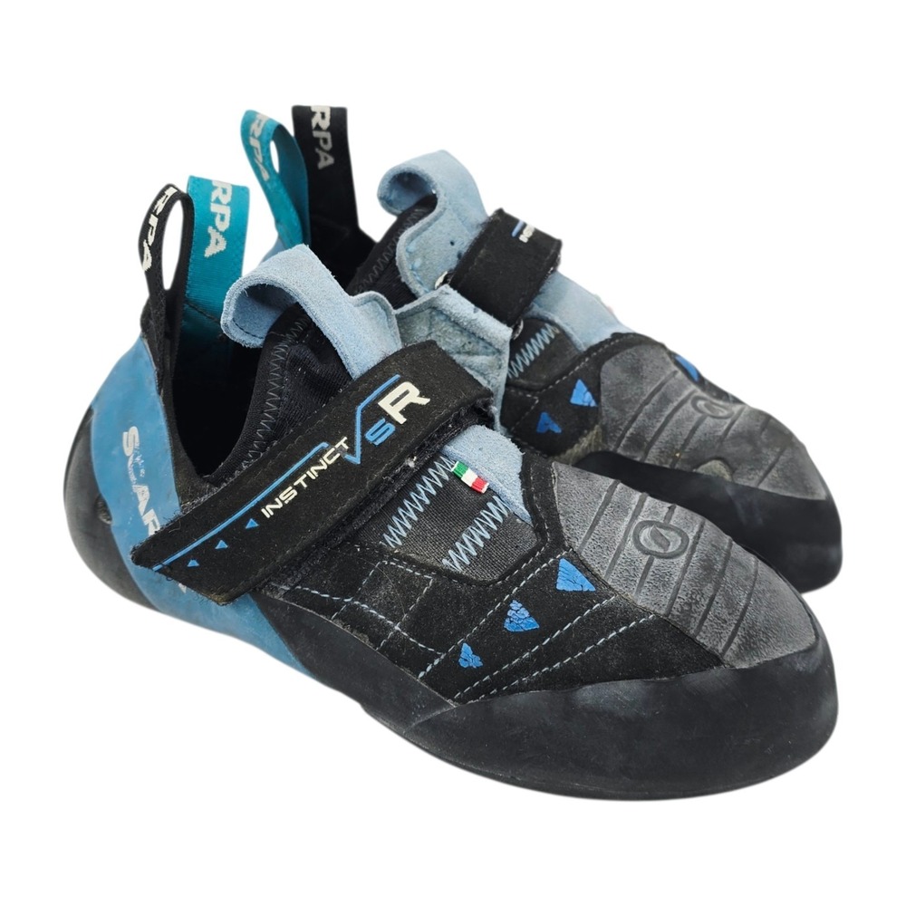 Scarpa Instinct VSR Climbing Shoes Men's EU 40.5 Italy Blue Vibram Sock Style